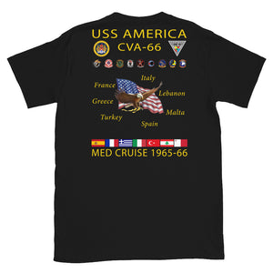 USS America (CVA-66) 1965-66 Cruise Shirt