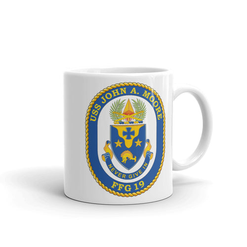 USS John A. Moore (FFG-19) Ship's Crest Mug