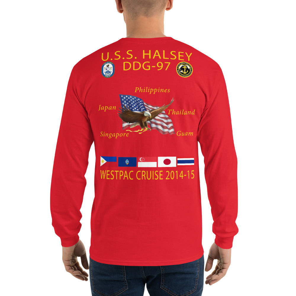 USS Halsey (DDG-97) 2014-15 Long Sleeve Cruise Shirt