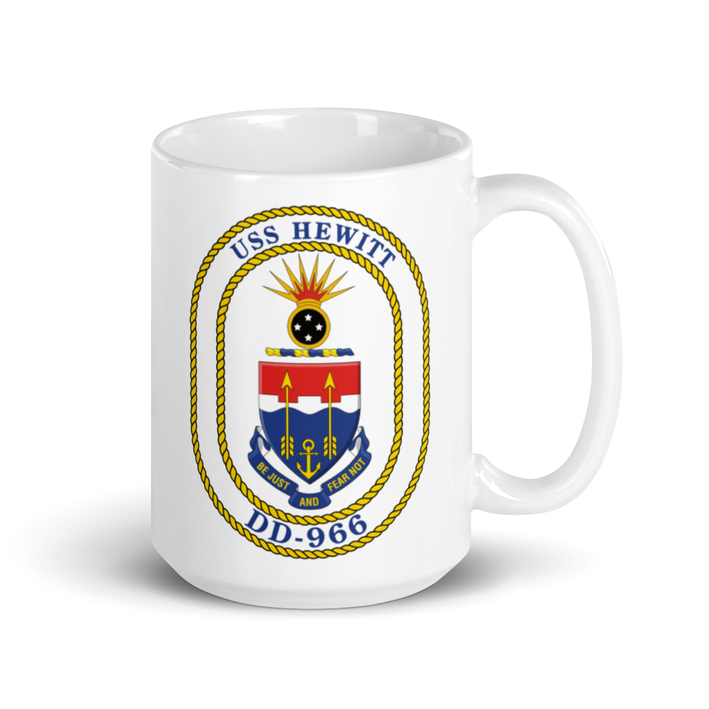 USS Hewitt (DD-966) Ship's Crest Mug