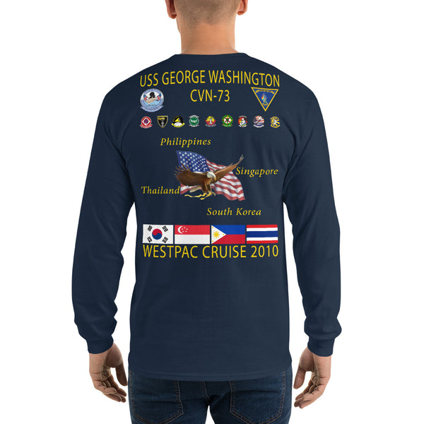 USS George Washington (CVN-73) 2010 Long Sleeve Cruise Shirt