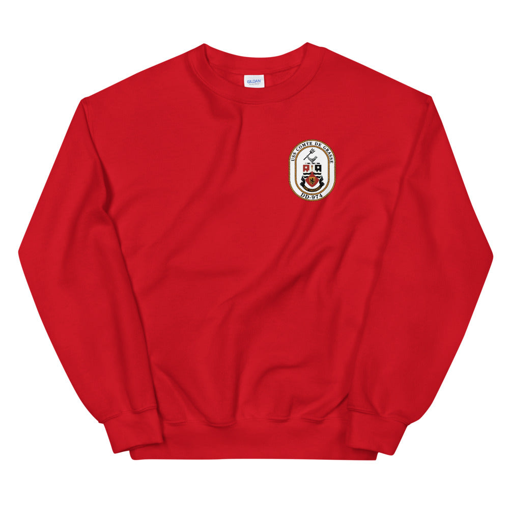 USS Comte De Grasse (DD-974) Ship's Crest Sweatshirt