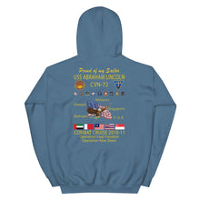 Load image into Gallery viewer, USS Abraham Lincoln (CVN-72) 2010-11 Cruise Hoodie - Family