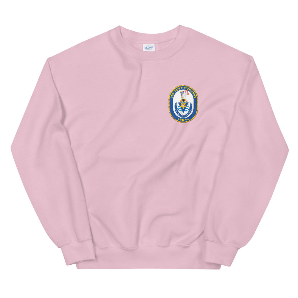 USS Fort McHenry (LSD-42) Ship's Crest Sweatshirt