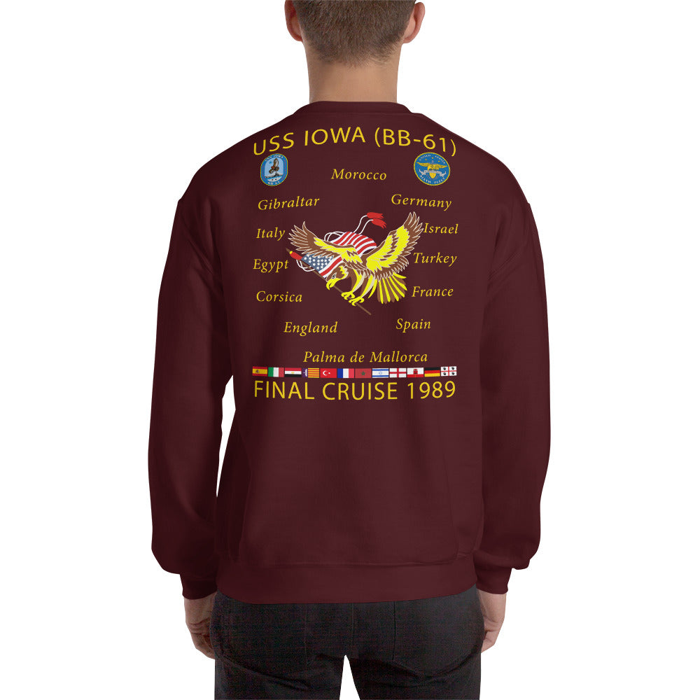 USS Iowa (BB-61) 1989 Cruise Sweatshirt