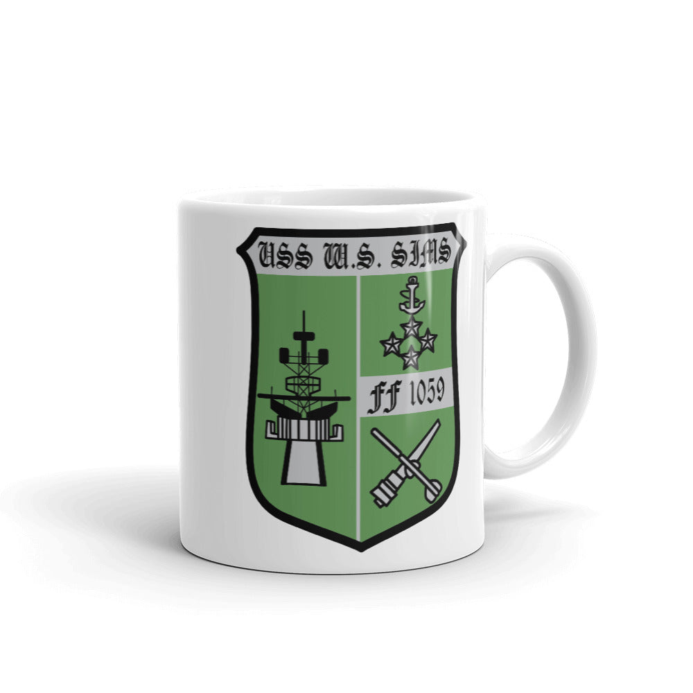 USS W S Sims FF-1059 Coffee Cup Mug