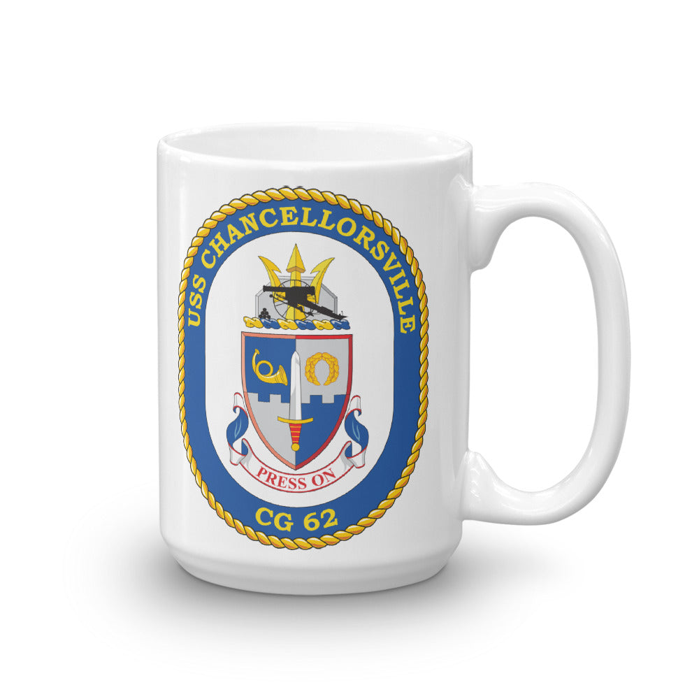 USS Chancellorsville (CG-62) Ship's Crest Mug