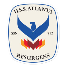 Load image into Gallery viewer, USS Atlanta (SSN-712) Ship&#39;s Crest Vinyl Sticker