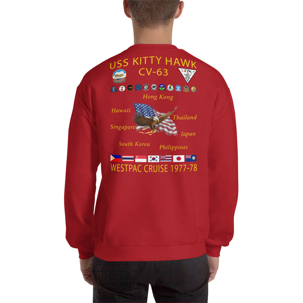 USS Kitty Hawk (CV-63) 1977-78 Cruise Sweatshirt
