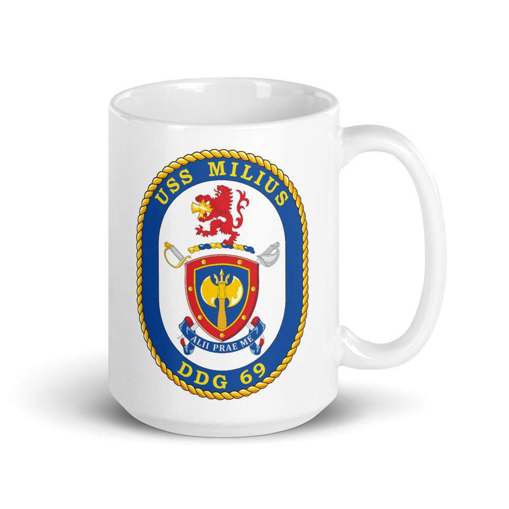 USS Milius (DDG-69) Ship's Crest Mug