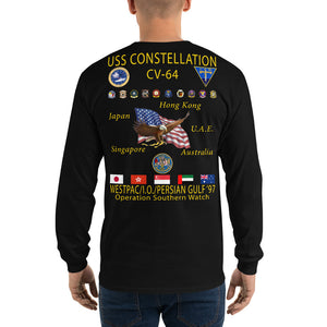 USS Constellation (CV-64) 1997 Long Sleeve Cruise Shirt