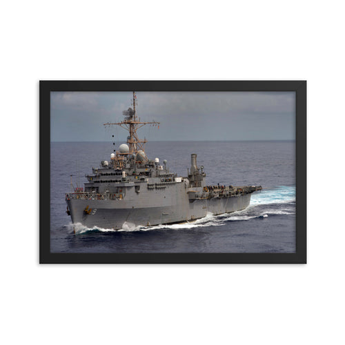 USS Denver (LPD-9) Framed Ship Photo