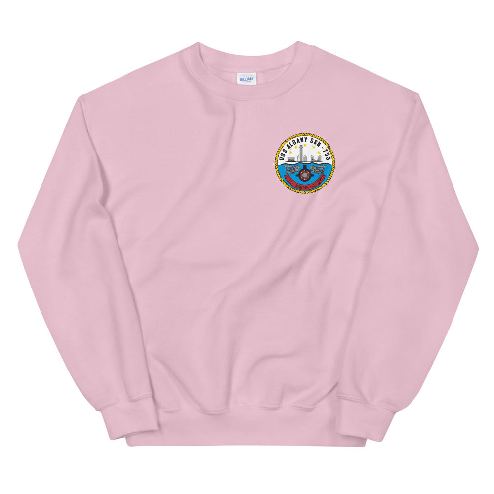 USS Albany (SSN-753) Ship's Crest Sweatshirt