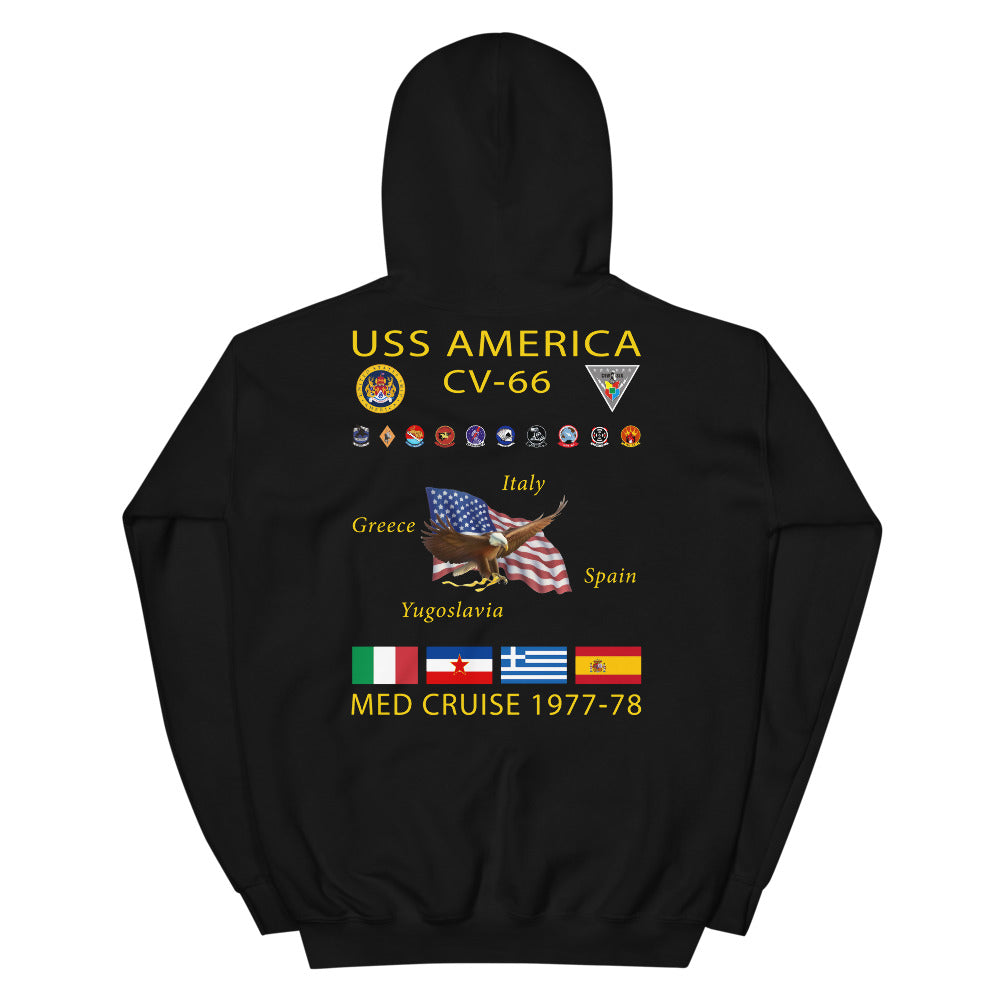 USS America (CV-66) 1977-78 Cruise Hoodie