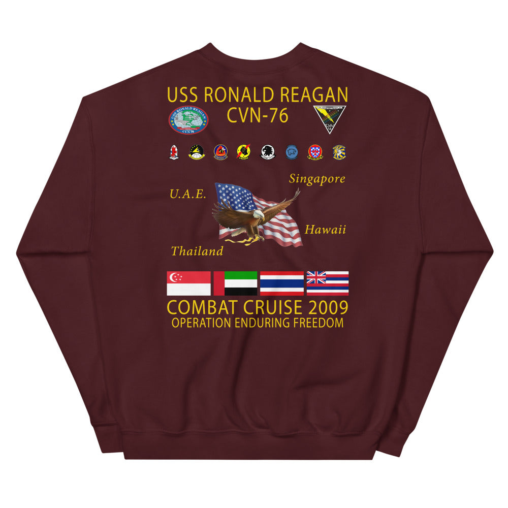 USS Ronald Reagan (CVN-76) 2009 Cruise Sweatshirt