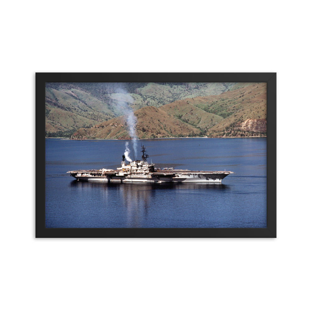USS Midway (CV-41) Framed Ship Photo