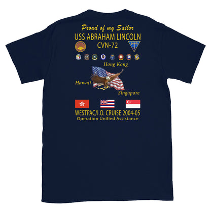 USS Abraham Lincoln (CVN-72) 2004-05 Cruise Shirt - Family
