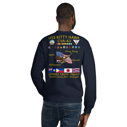 USS Kitty Hawk (CVA-63) 1966-67 Cruise Sweatshirt