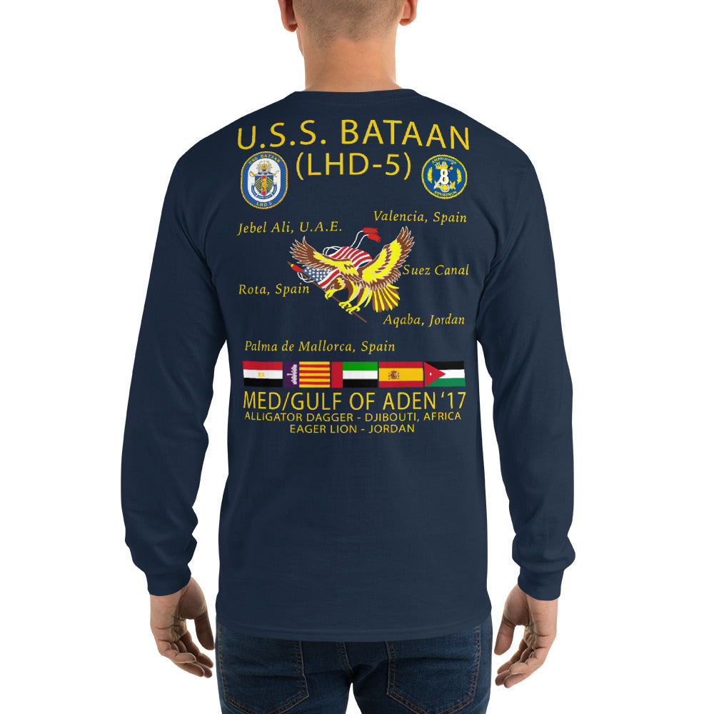 USS Bataan (LHD-5) 2017 Long Sleeve Cruise Shirt