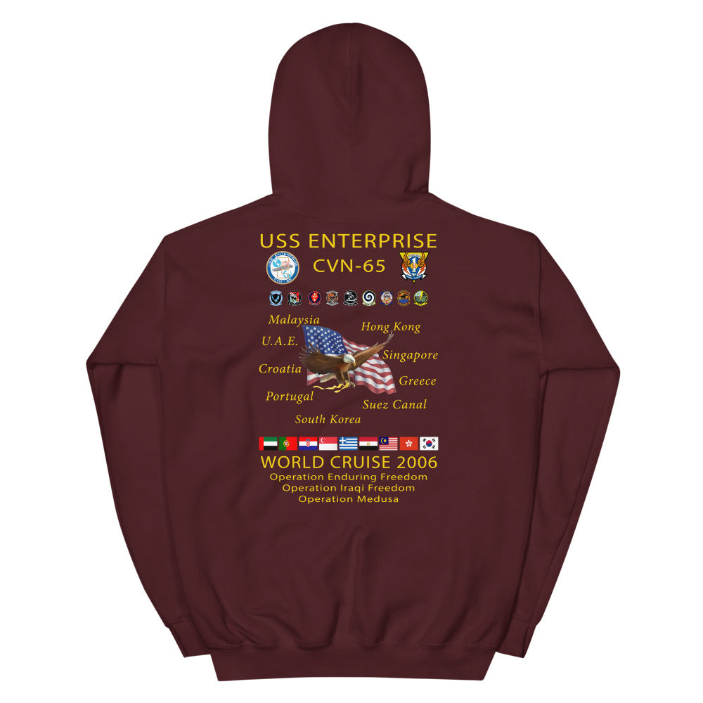 USS Enterprise (CVN-65) 2006 Cruise Hoodie