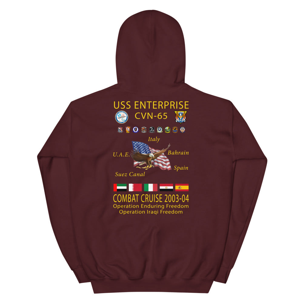 USS Enterprise (CVN-65) 2003-04 Cruise Hoodie