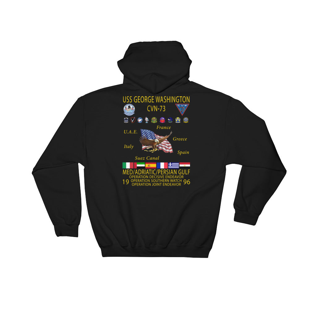 USS George Washington (CVN-73) 1996 Cruise Hoodie