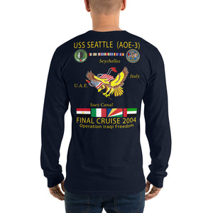 USS Seattle (AOE-3) 2004 Long Sleeve Cruise Shirt