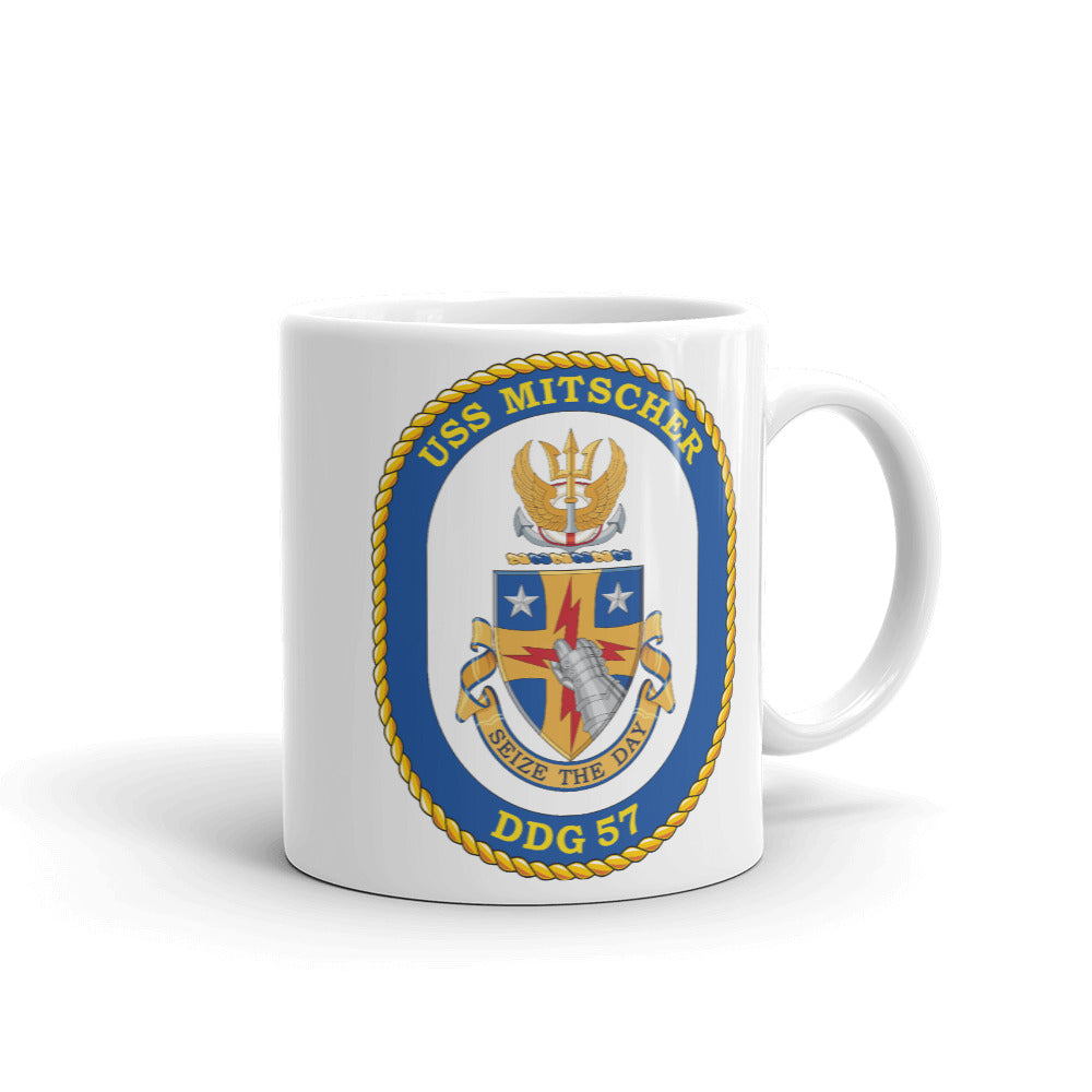 USS Mitscher (DDG-57) Ship's Crest Mug