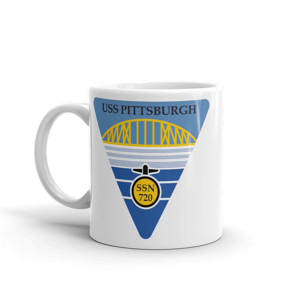 USS Pittsburgh (SSN-720) Ship's Crest Mug