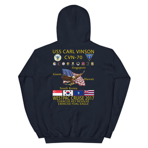 USS Carl Vinson (CVN-70) 2017 Cruise Hoodie
