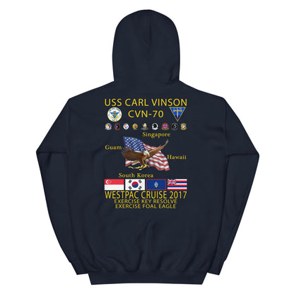USS Carl Vinson (CVN-70) 2017 Cruise Hoodie