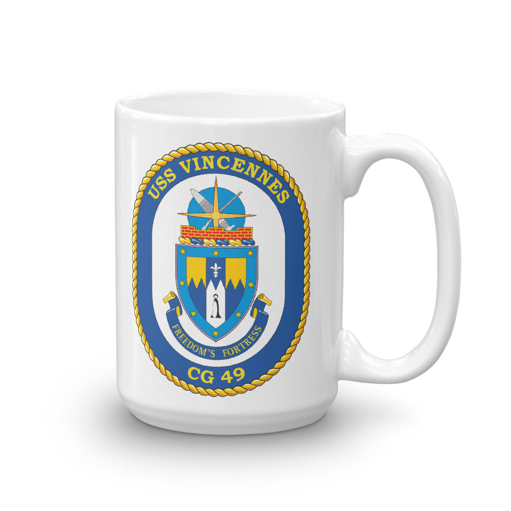 USS Vincennes (CG-49) Ship's Crest Mug