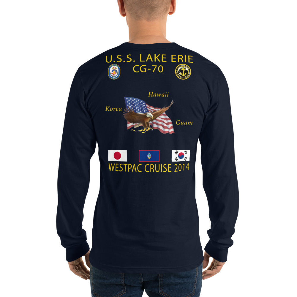 USS Lake Erie (CG-70) 2014 Long Sleeve Cruise Shirt