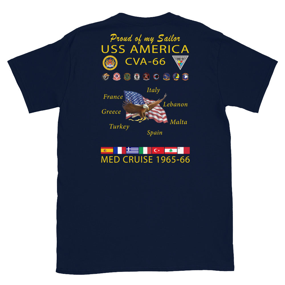 USS America (CVA-66) 1965-66 Cruise Shirt - FAMILY