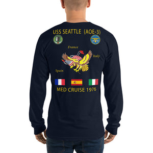USS Seattle (AOE-3) 1976 Long Sleeve Cruise Shirt
