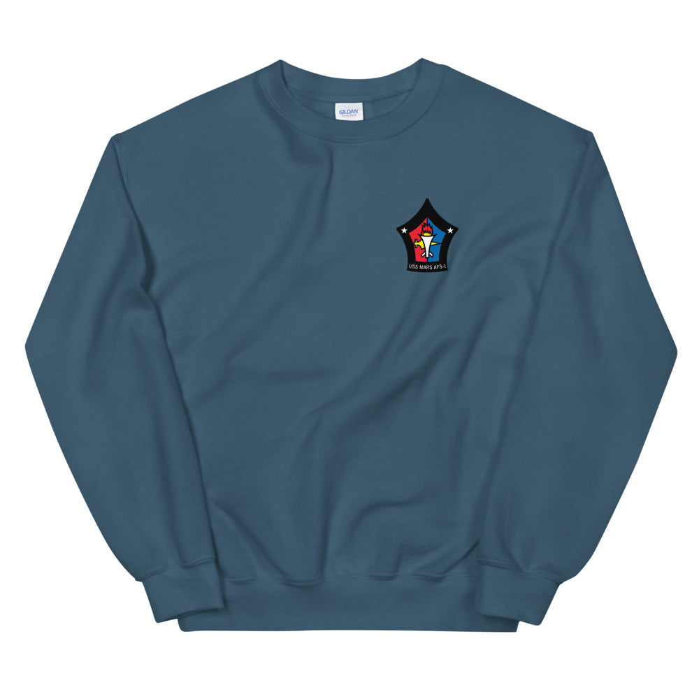 USS Mars (AFS-1) Ship's Crest Sweatshirt
