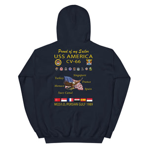 USS America (CV-66) 1989 Cruise Hoodie - FAMILY