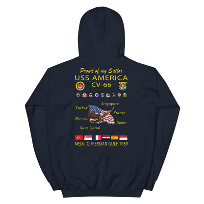 USS America (CV-66) 1989 Cruise Hoodie - FAMILY