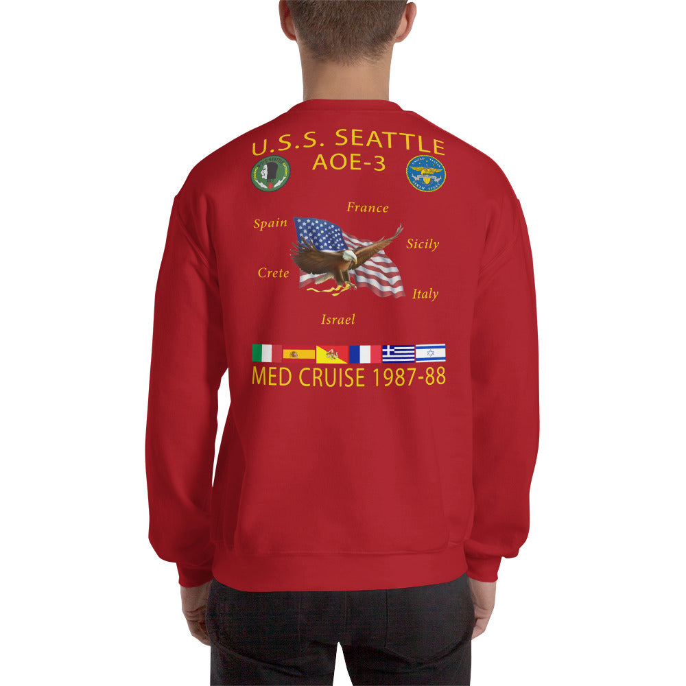 USS Seattle (AOE-3) 1987-88 Cruise Sweatshirt