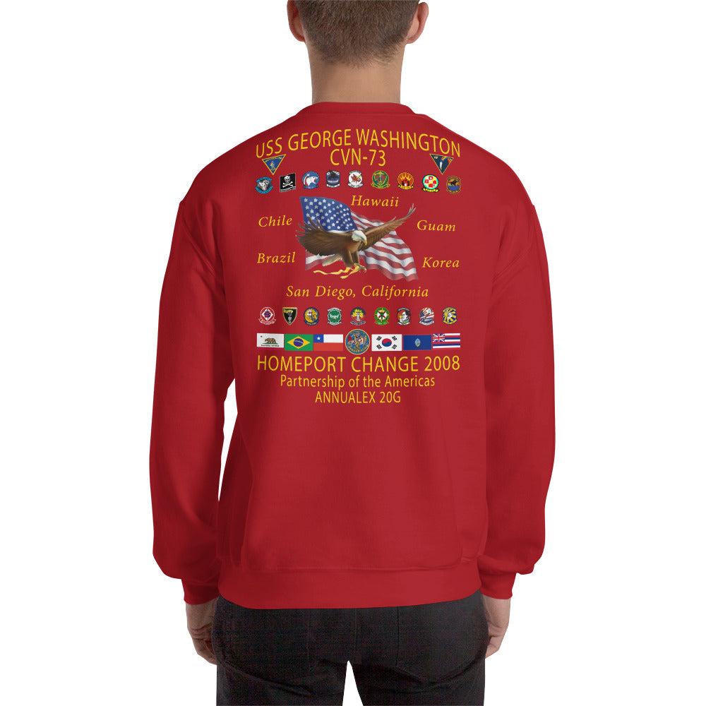 USS George Washington (CVN-73) 2008 Cruise Sweatshirt