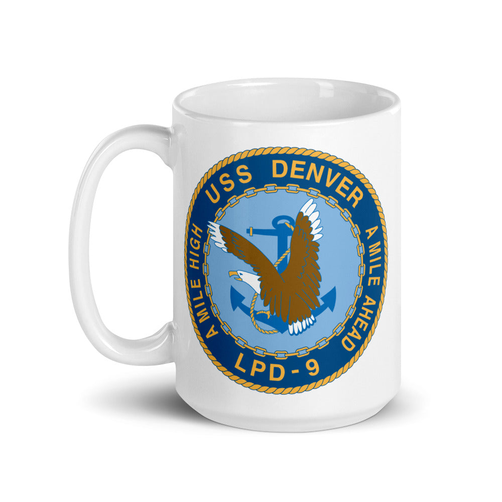 USS Denver (LPD-9) Ship's Crest Mug