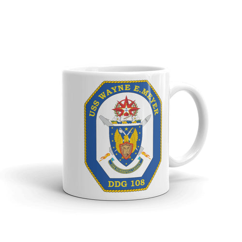 USS Wayne E. Meyer (DDG-108) Ship's Crest Mug