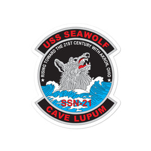USS Seawolf (SSN-21) Ship's Crest Vinyl Sticker