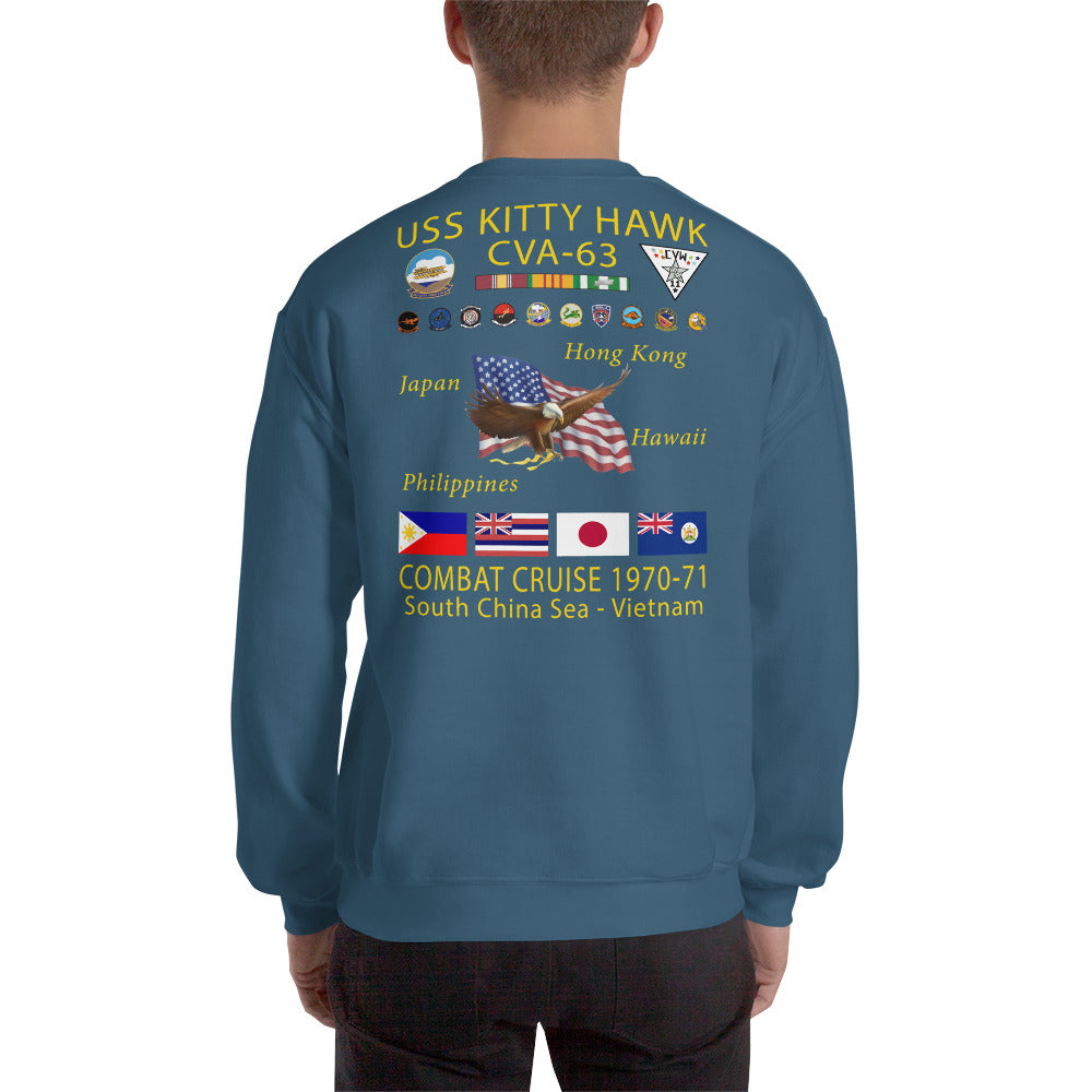 USS Kitty Hawk (CVA-63) 1970-71 Cruise Sweatshirt