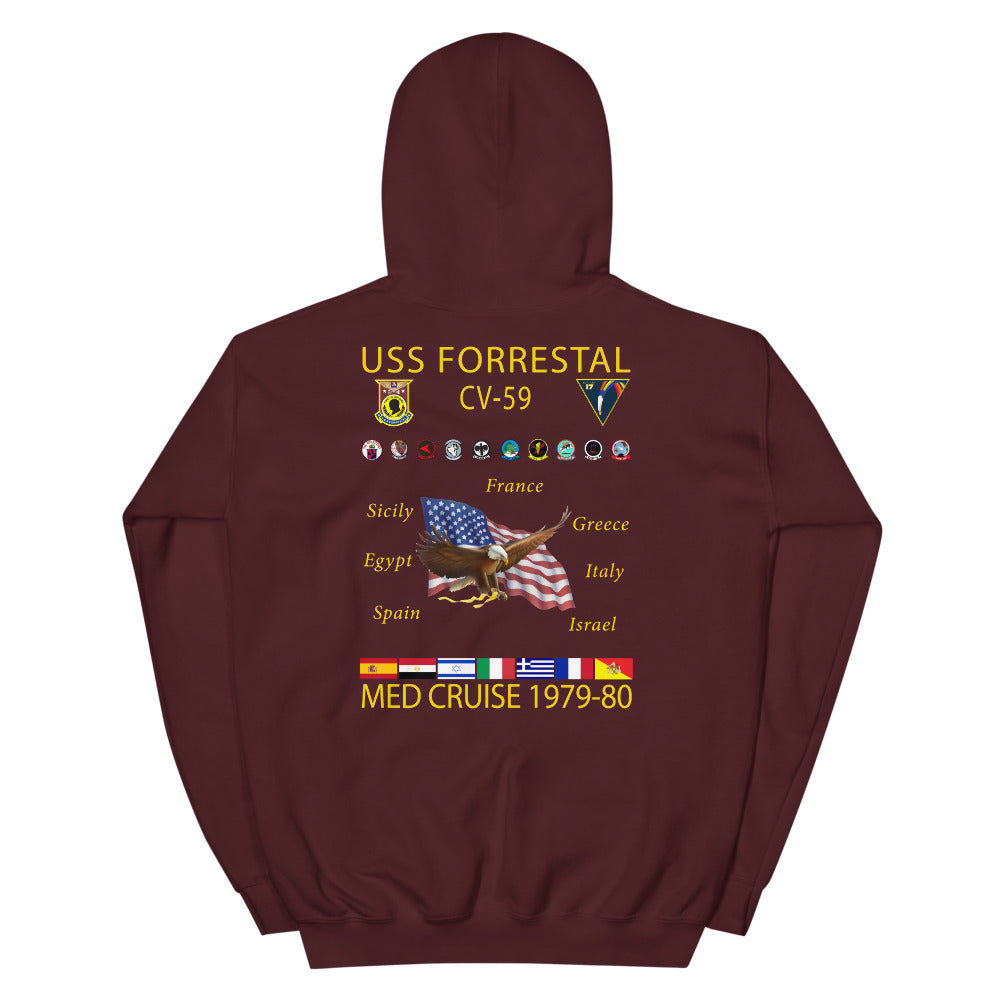 USS Forrestal (CV-59) 1979-80 Cruise Hoodie