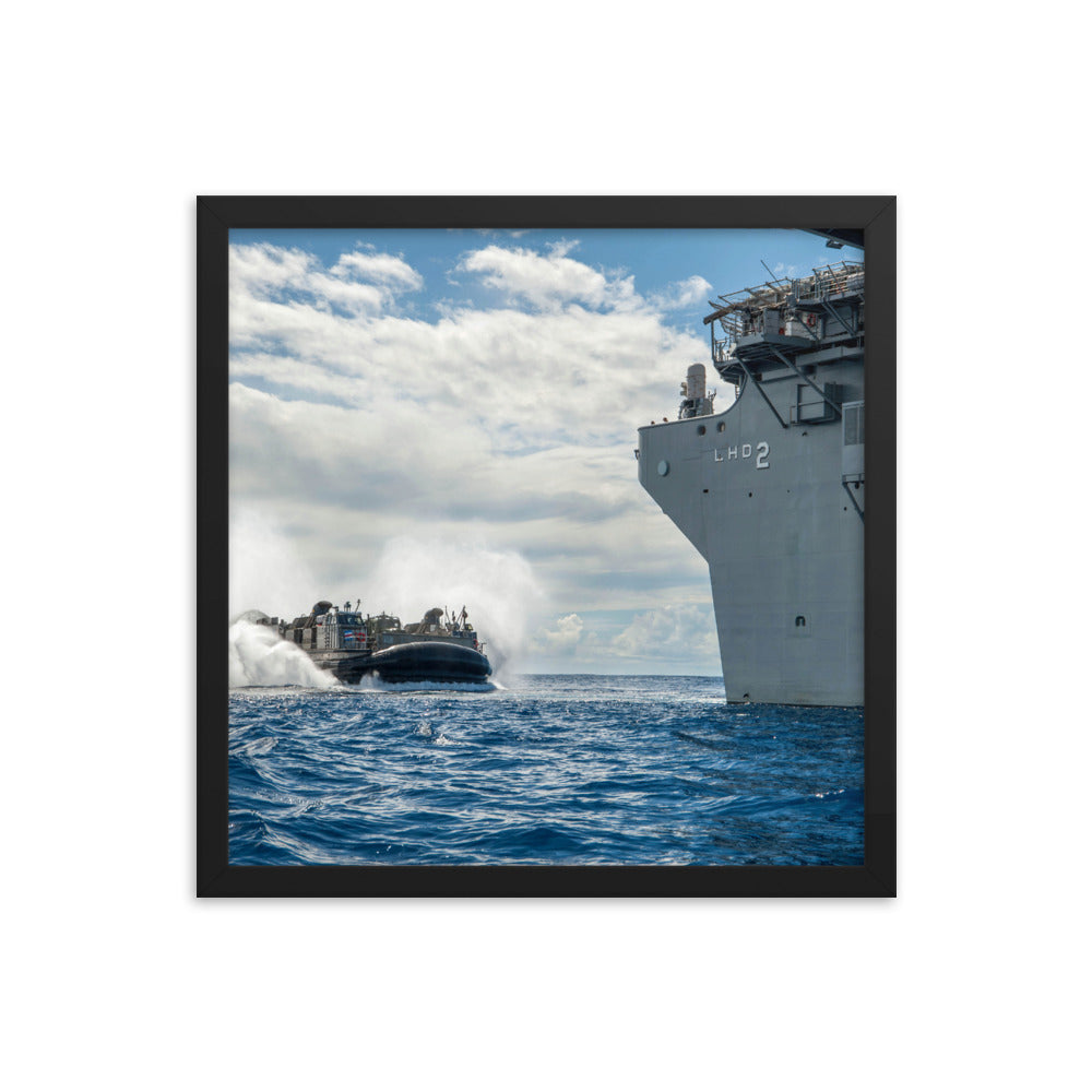 USS Essex (LHD-2) Framed Ship Photo