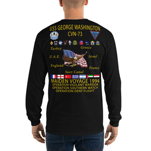 USS George Washington (CVN-73) 1994 Long Sleeve Cruise Shirt