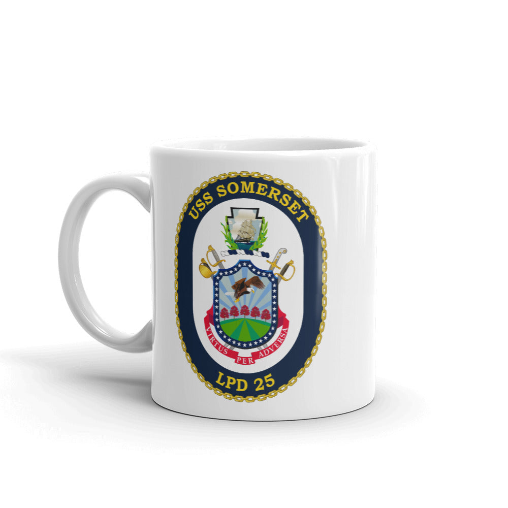 USS Somerset (LPD-25) Ship's Crest Mug