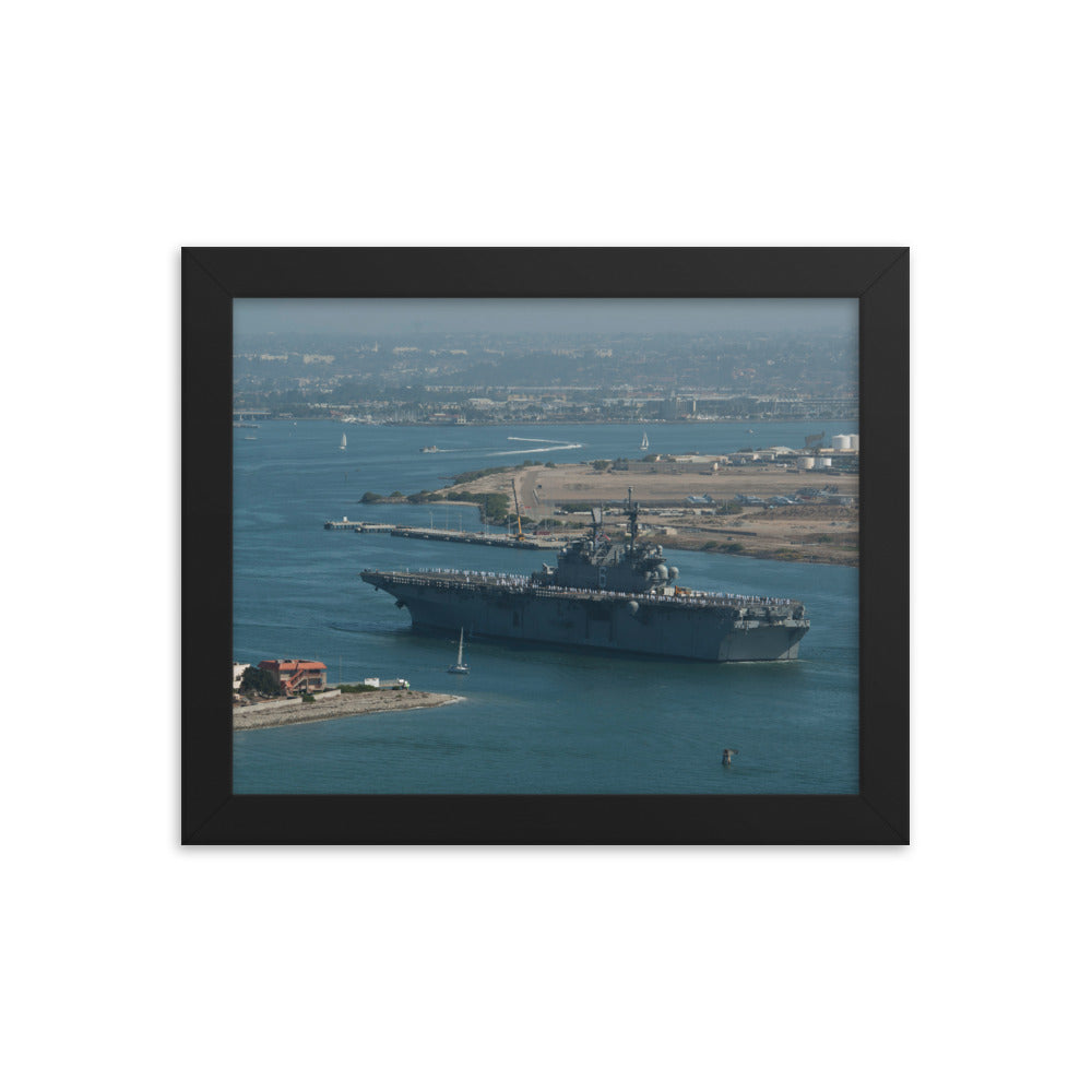 USS America (LHA-6) Framed Ship Photo