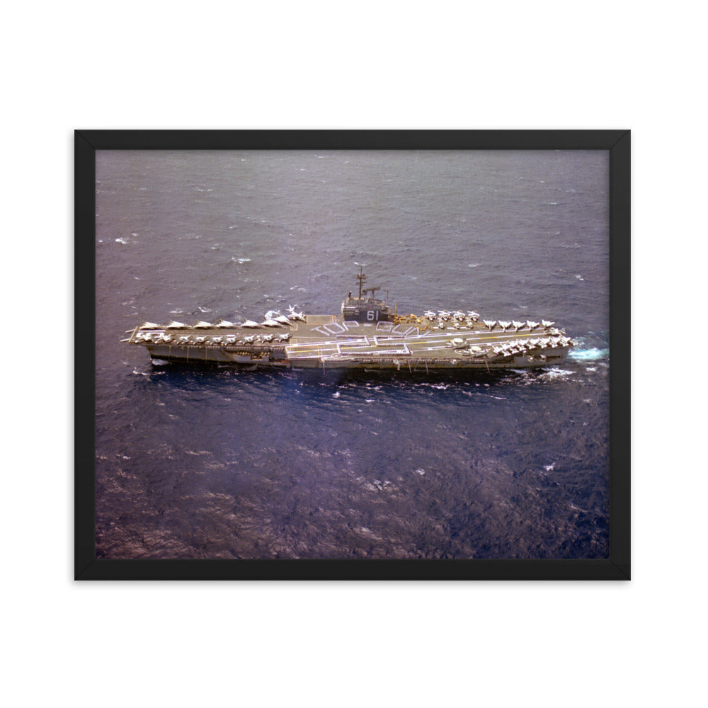 USS Ranger (CV-61) Framed Ship Photo - Top Gun 25